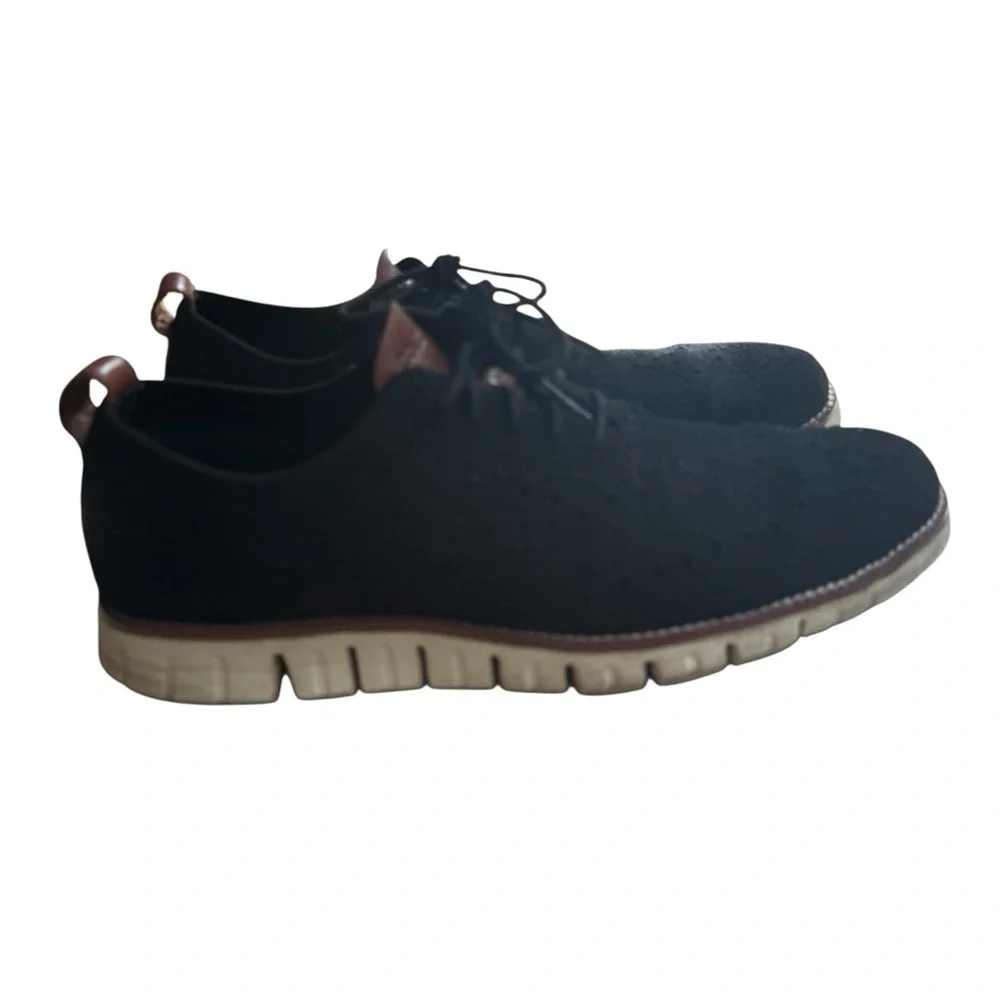 Cole Haan Men's Black and Brown Oxford Shoes - Picture 3 of 7